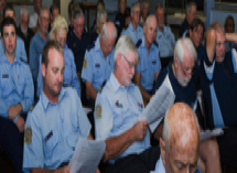VMR Brisbane members in uniform for the AGM.
